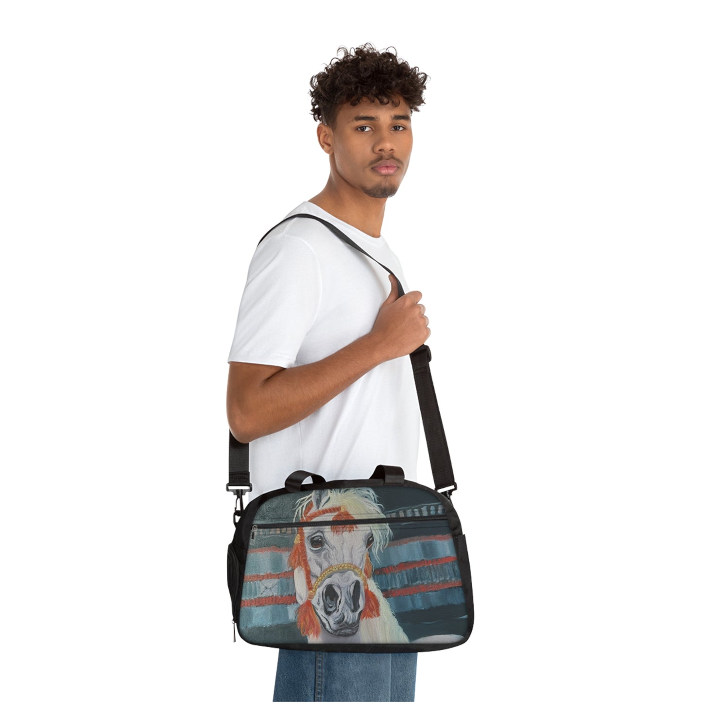 Fitness Handbag with "Al-Mahra" Artwork
