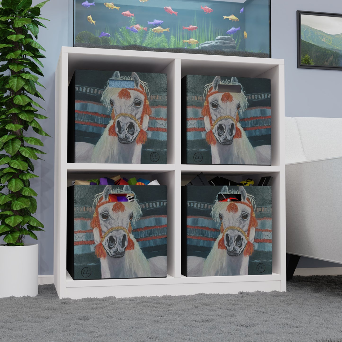 Felt Storage Box with "Al-Mahra" Artwork