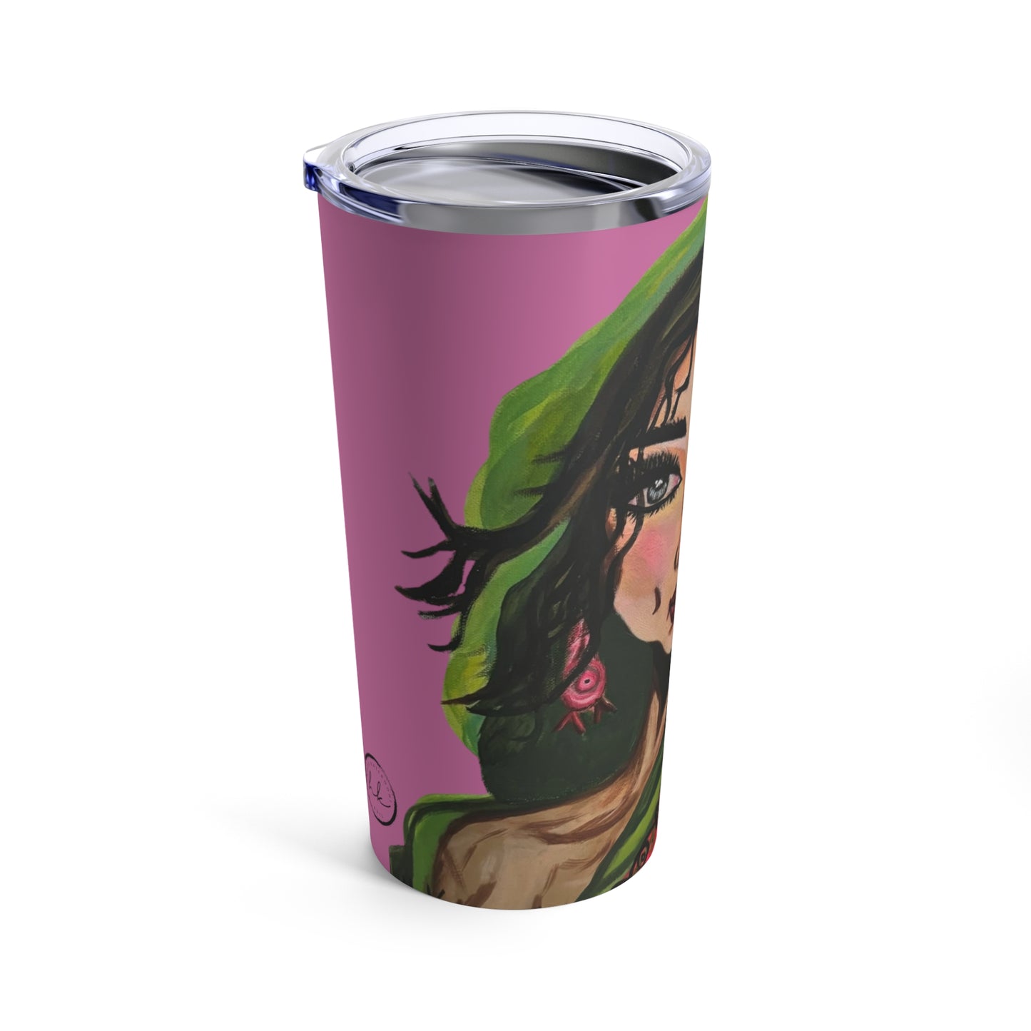 Pink Tumbler with "Sultana" Artwork