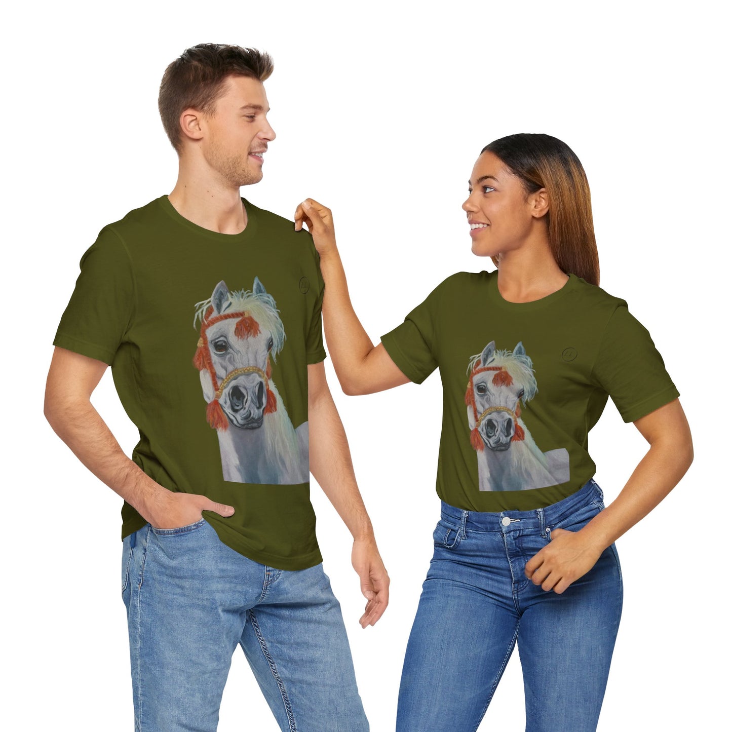 Unisex Jersey Short Sleeve Tee with "Al-Mahra" Artwork