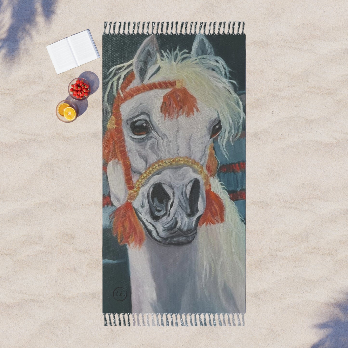 Boho Beach Cloth with "Al-Mahra" Artwork