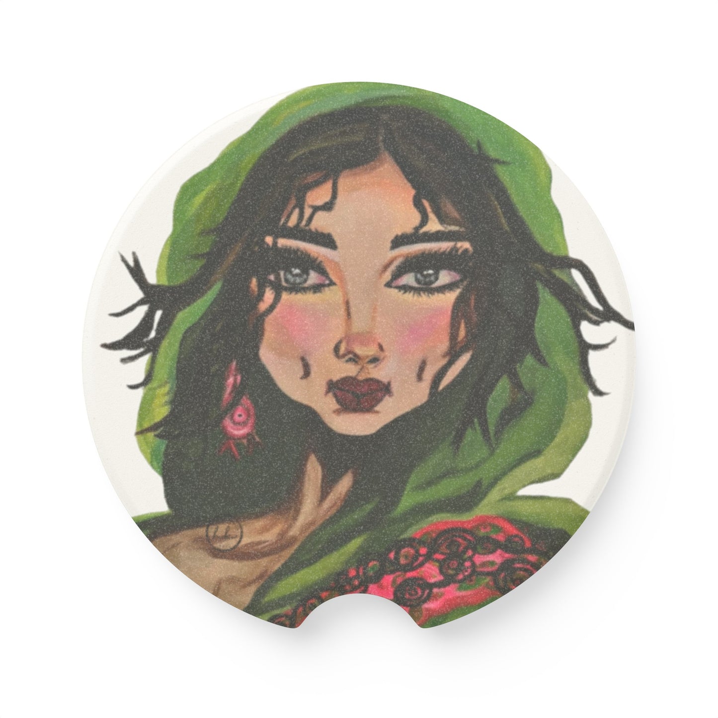 "Sultana" Artwork Soapstone Car Coaster