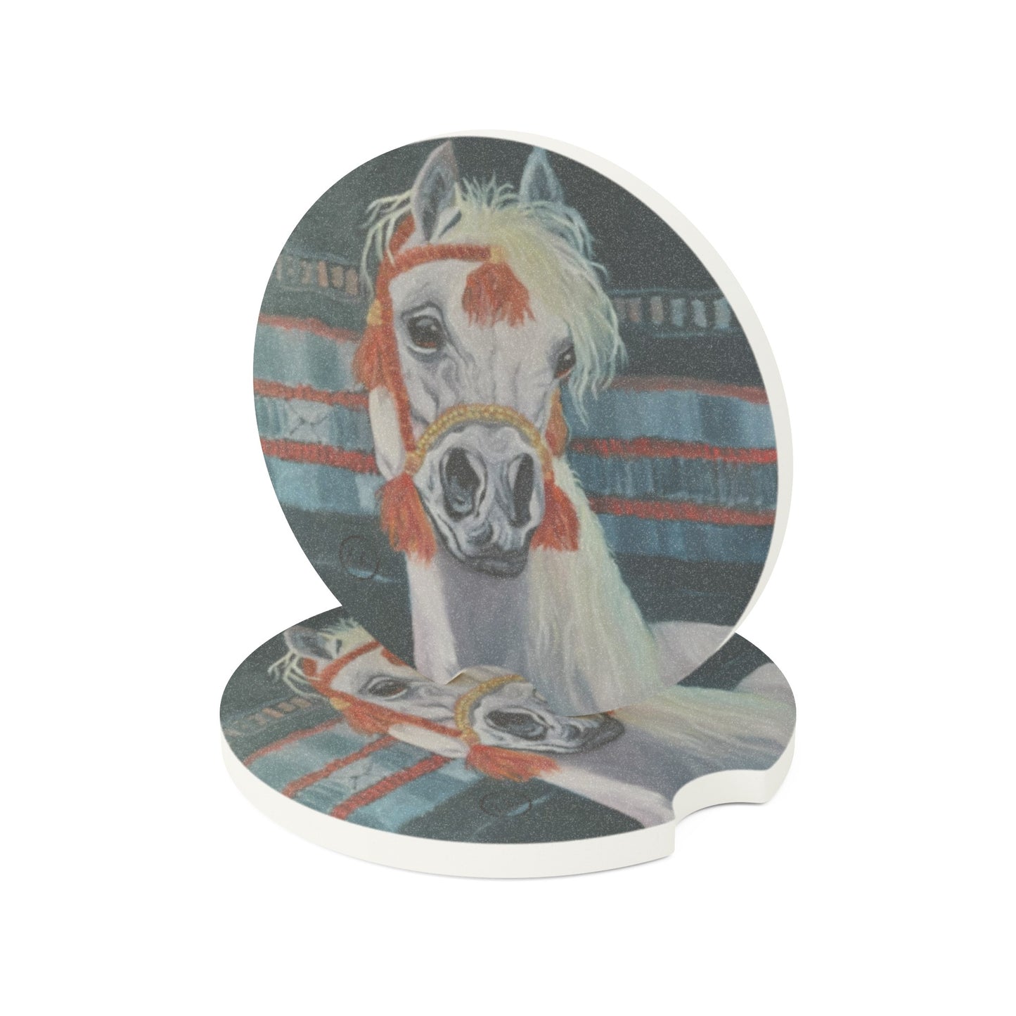"Al-Mahra" Artwork Soapstone Car Coaster