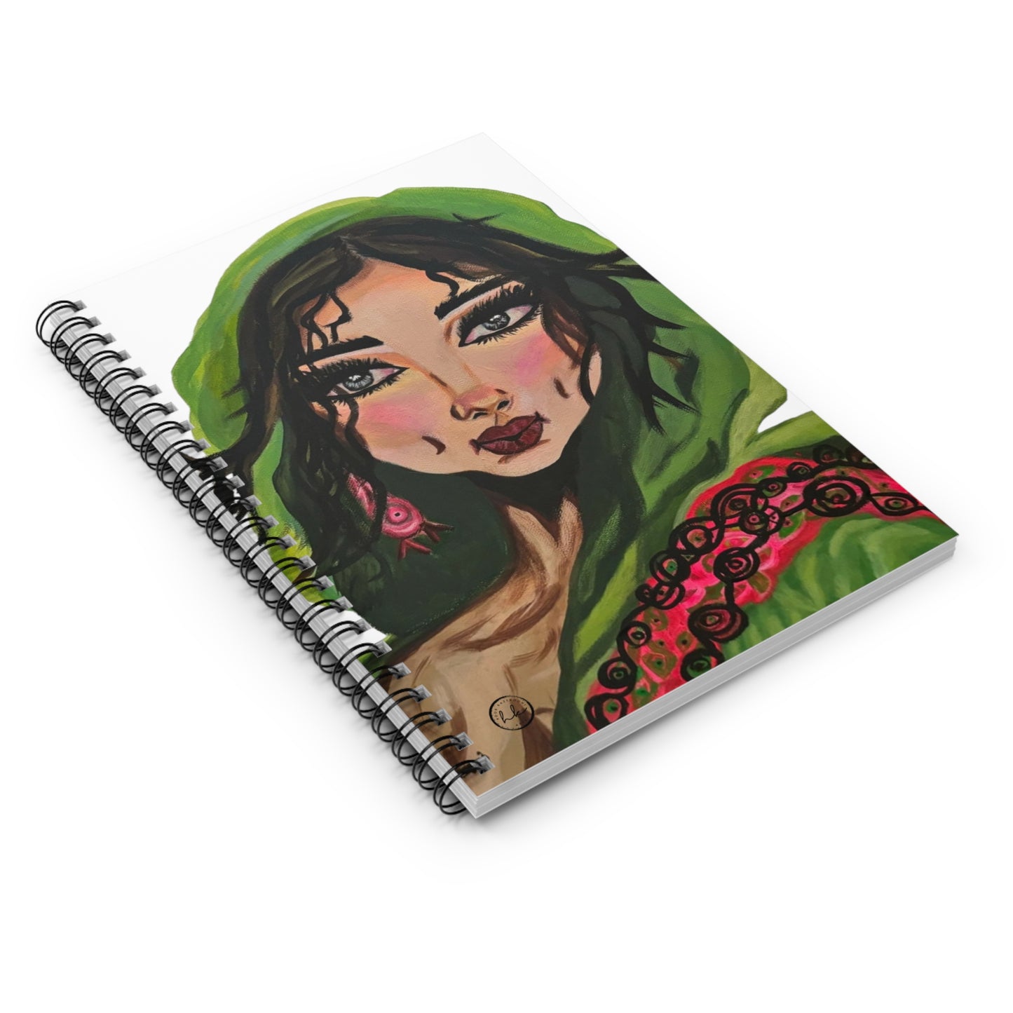 Spiral Notebook with "Sultana" Artwork