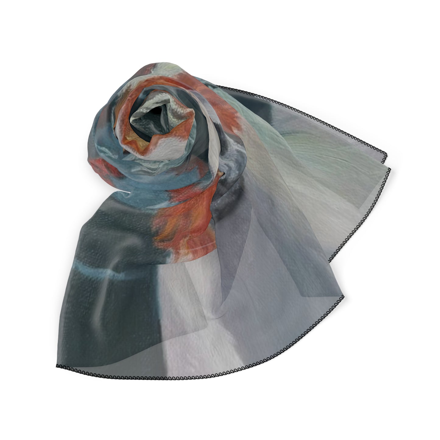 Poly Scarf with "Al-Mahra" Artwork