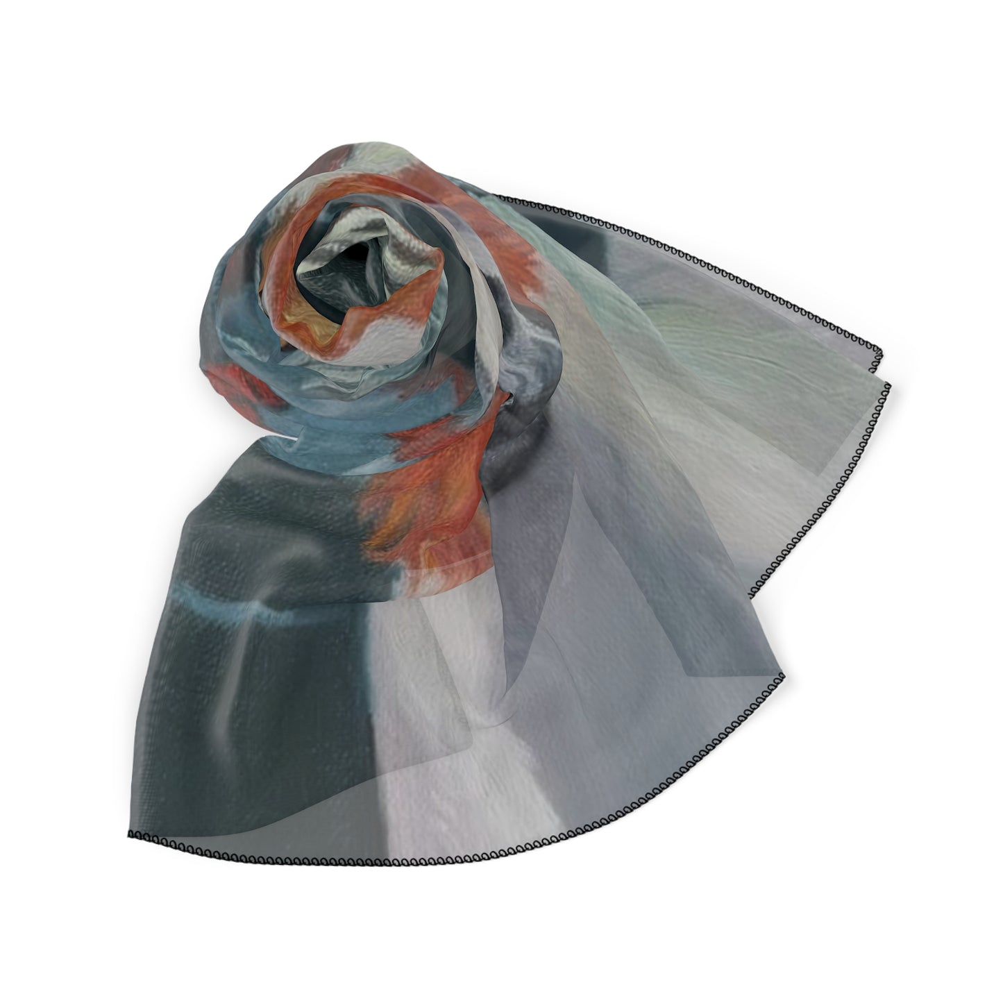Poly Scarf with "Al-Mahra" Artwork