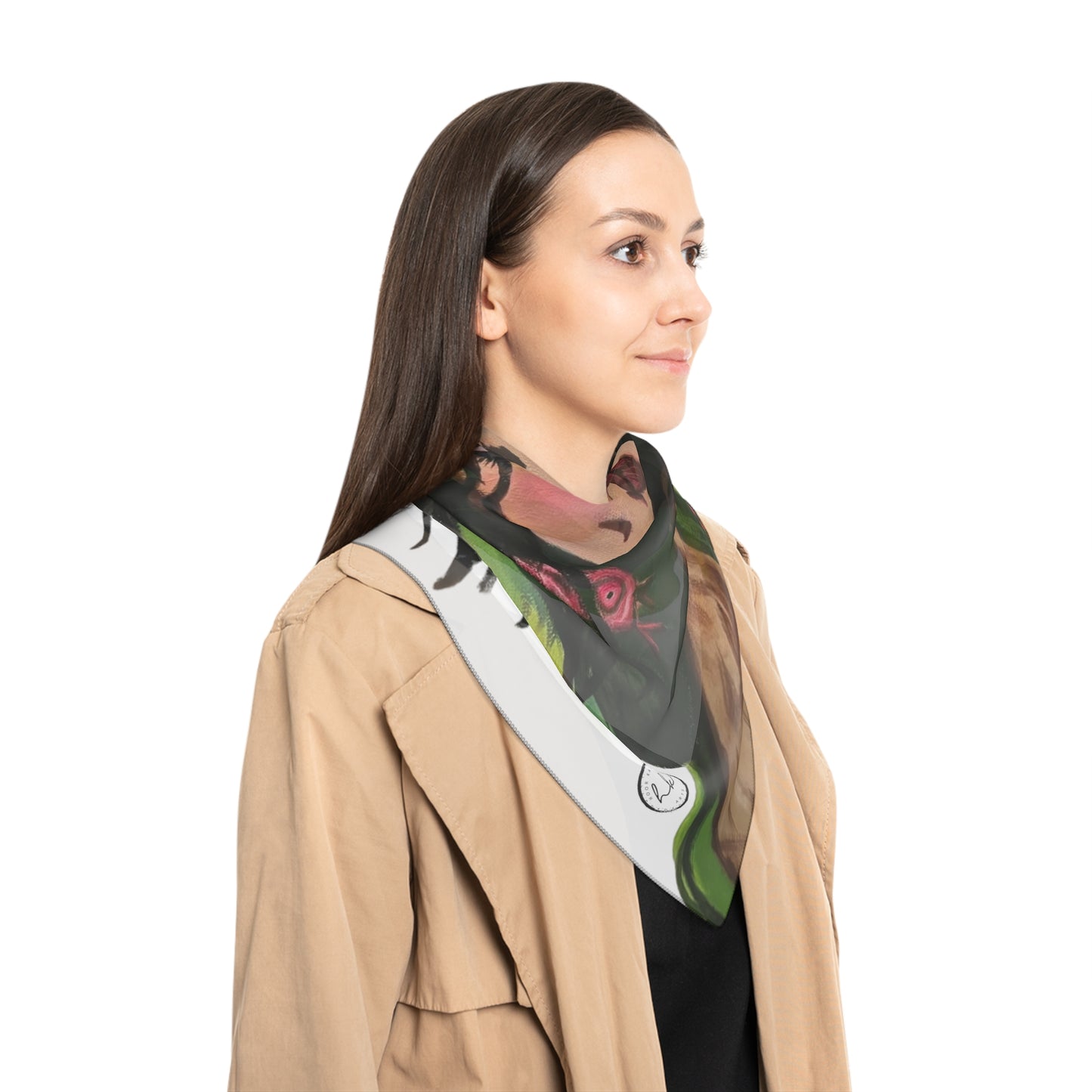 Poly Scarf with "Sultana" Artwork