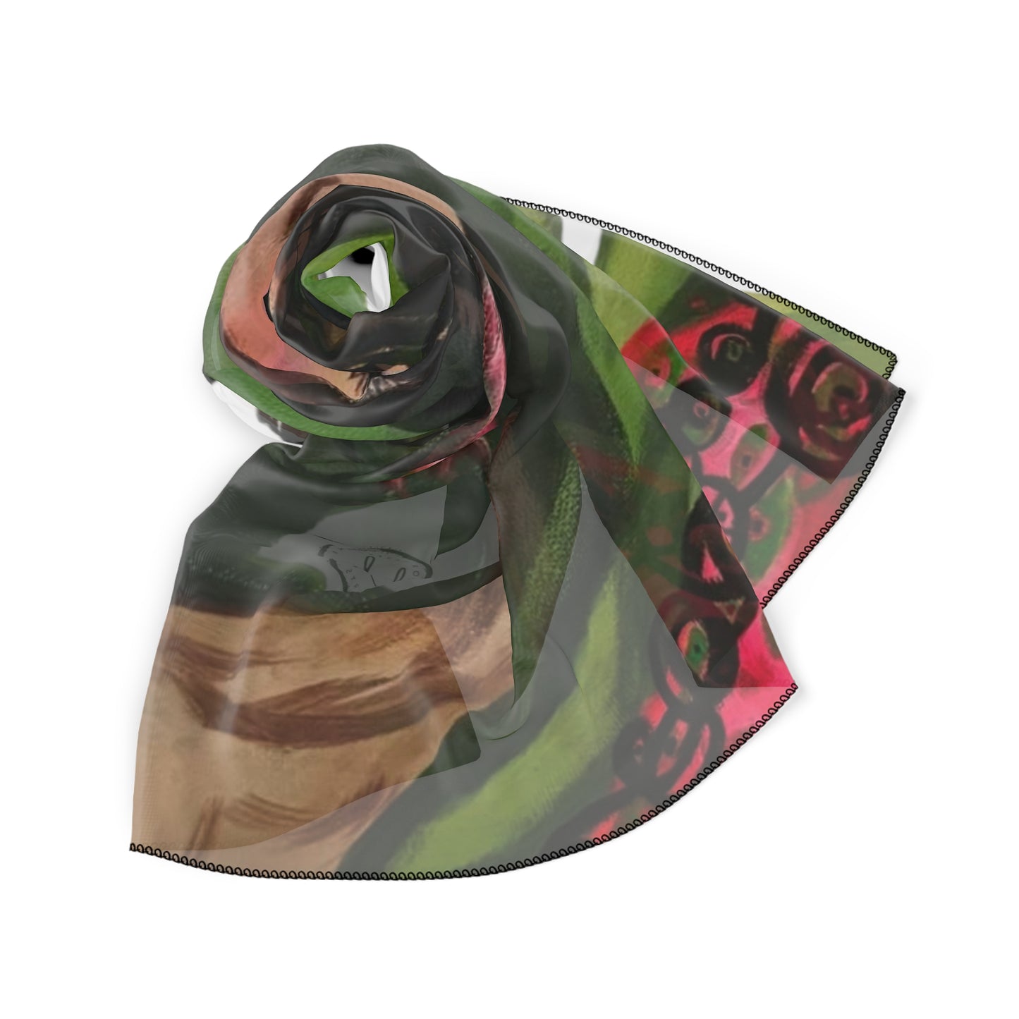 Poly Scarf with "Sultana" Artwork