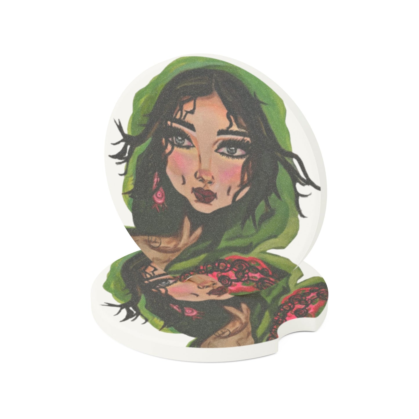 "Sultana" Artwork Soapstone Car Coaster
