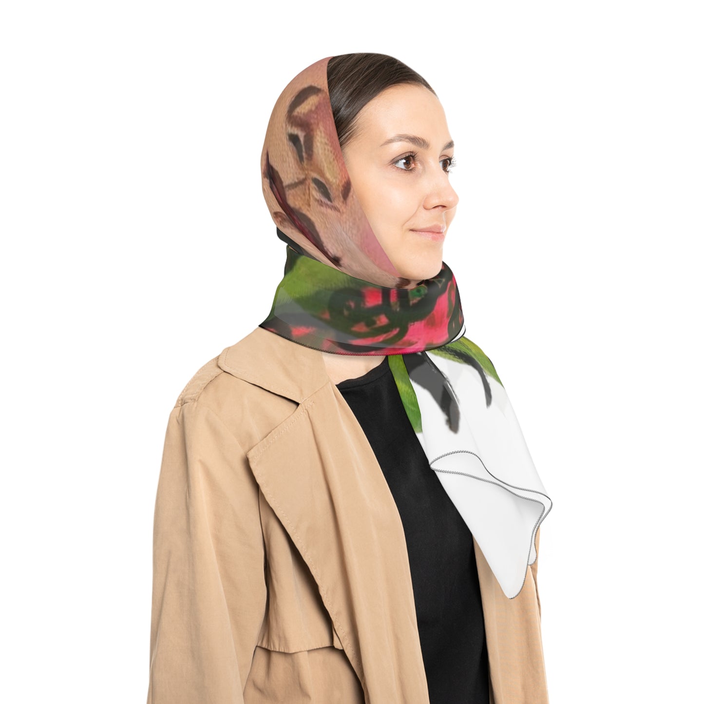 Poly Scarf with "Sultana" Artwork
