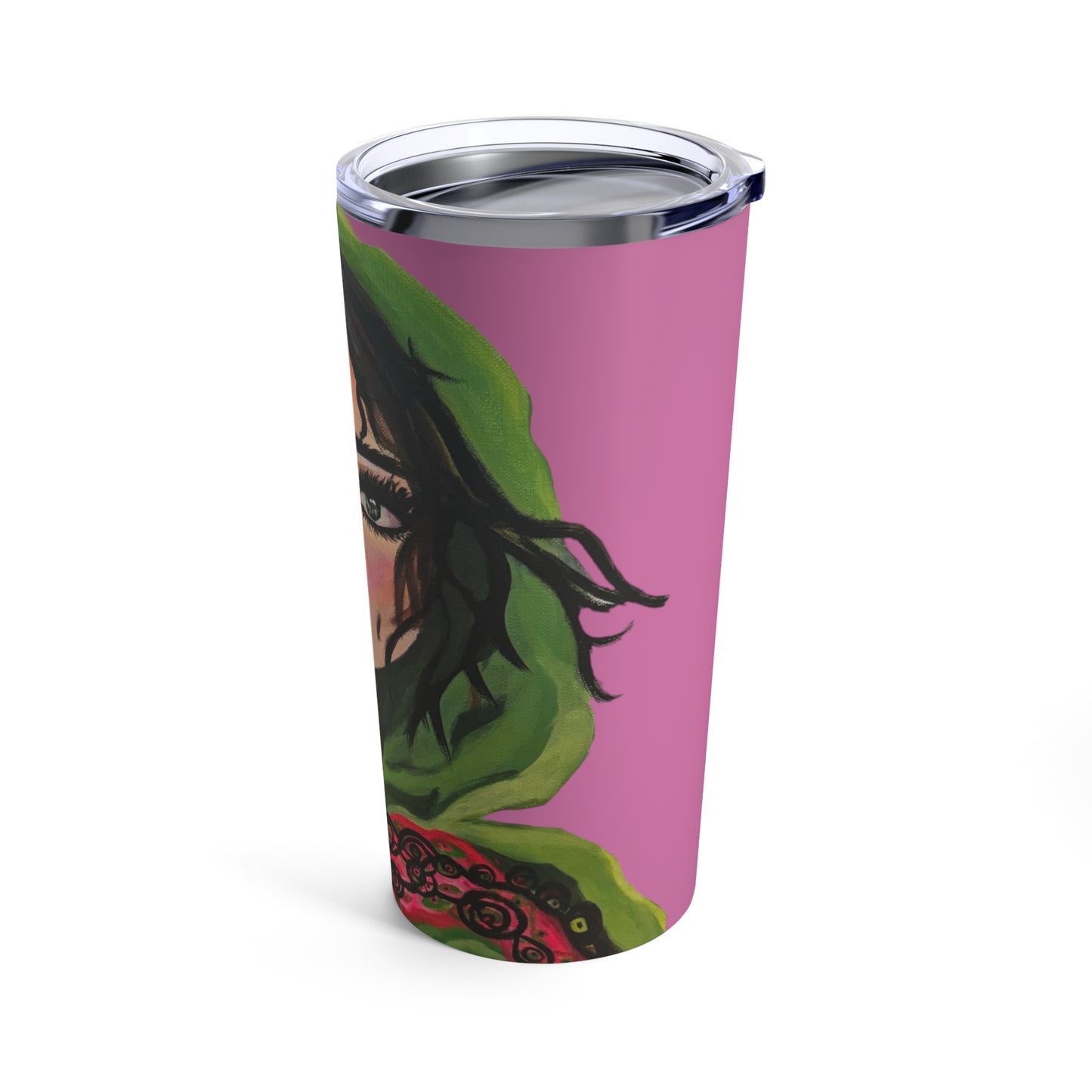 Pink Tumbler with "Sultana" Artwork