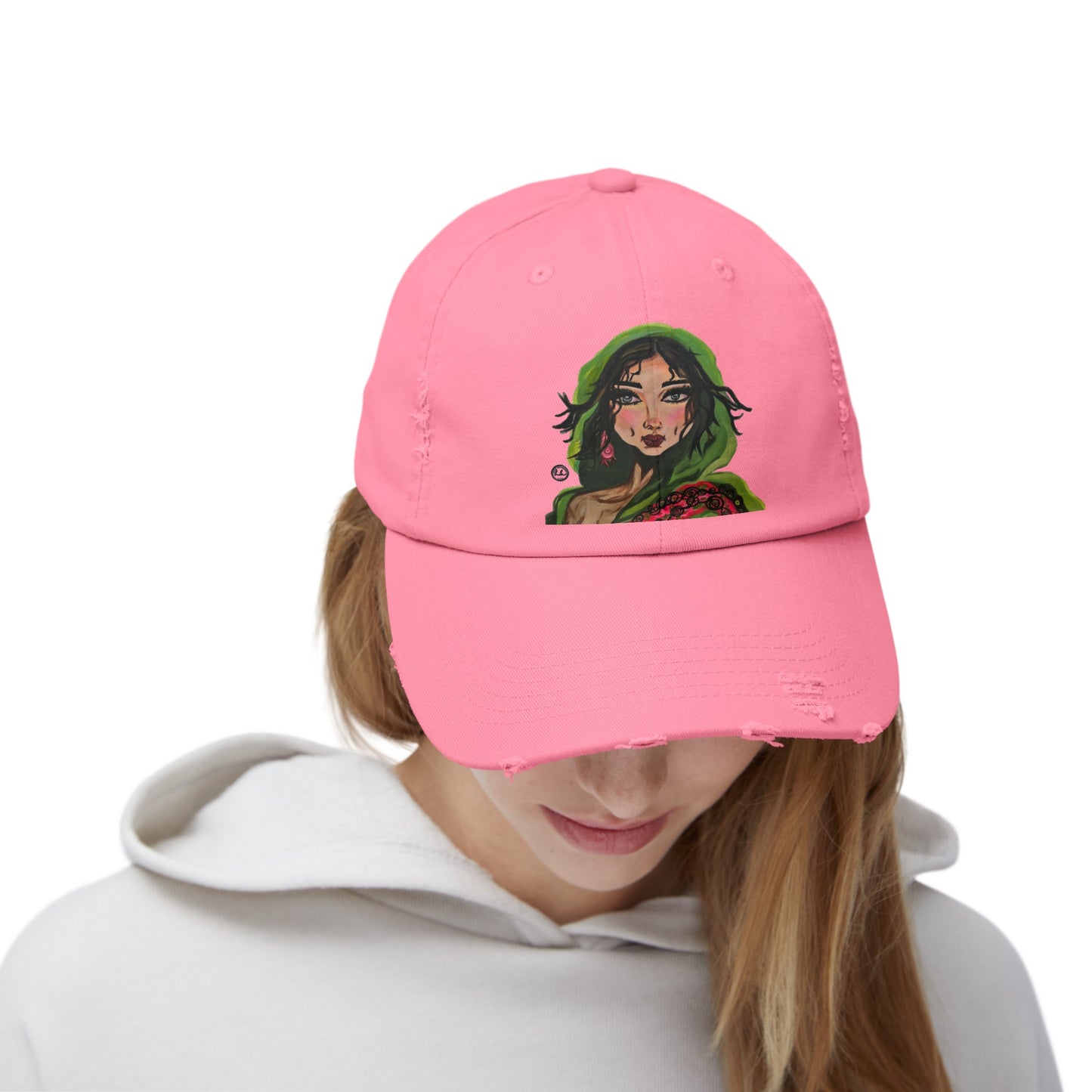 Cap with "Sultana" Artwork - Pink
