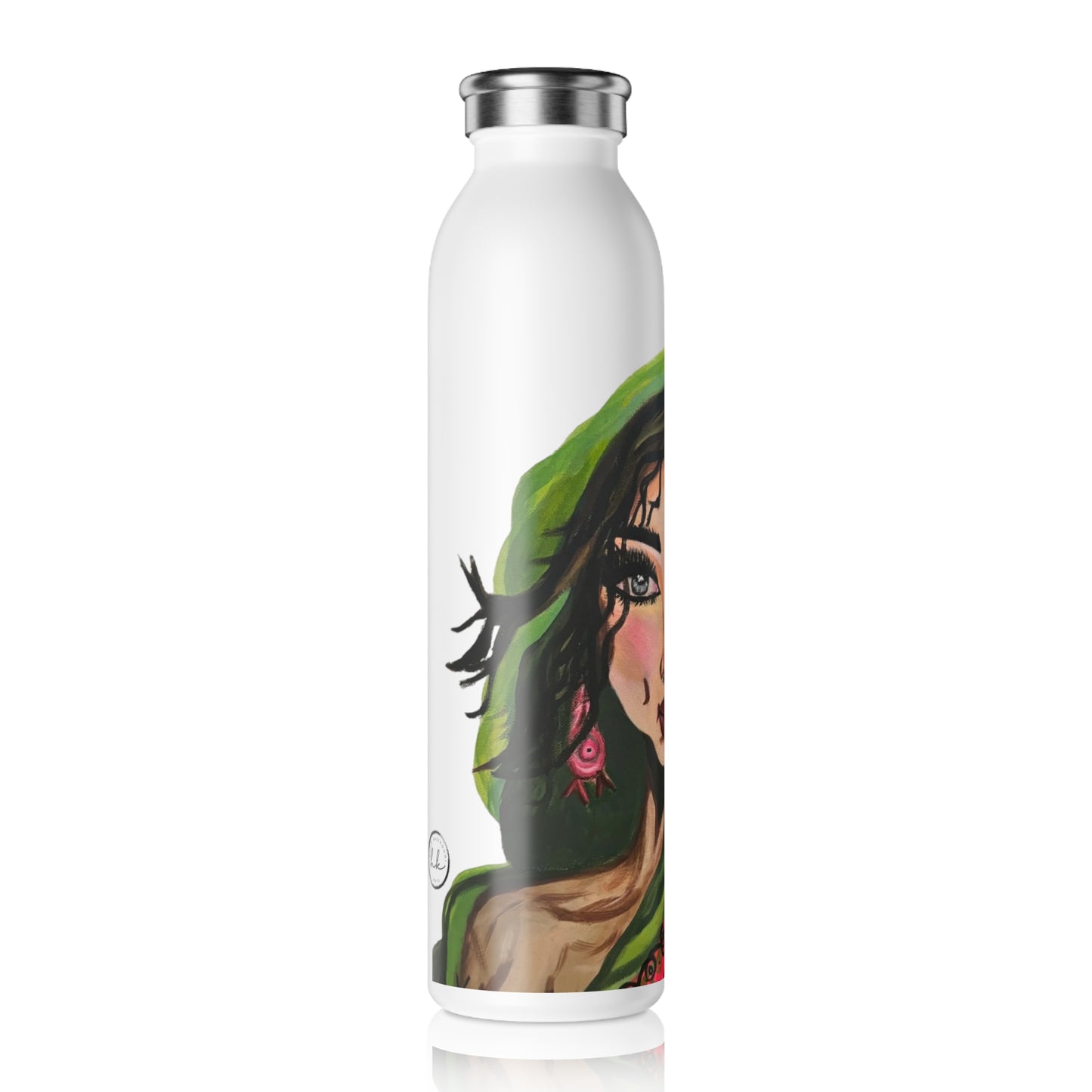 "Sultana"Artwork Slim Water Bottle