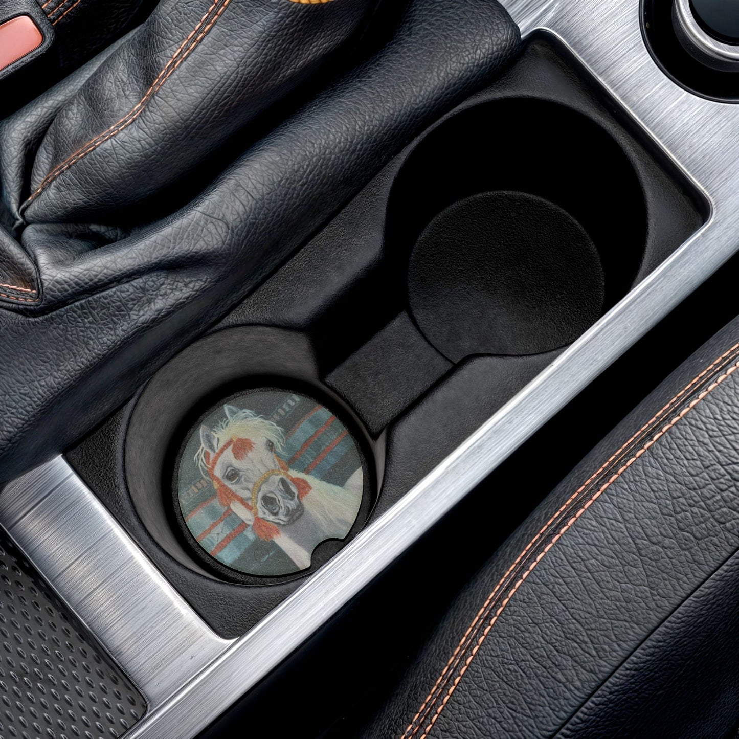 "Al-Mahra" Artwork Soapstone Car Coaster