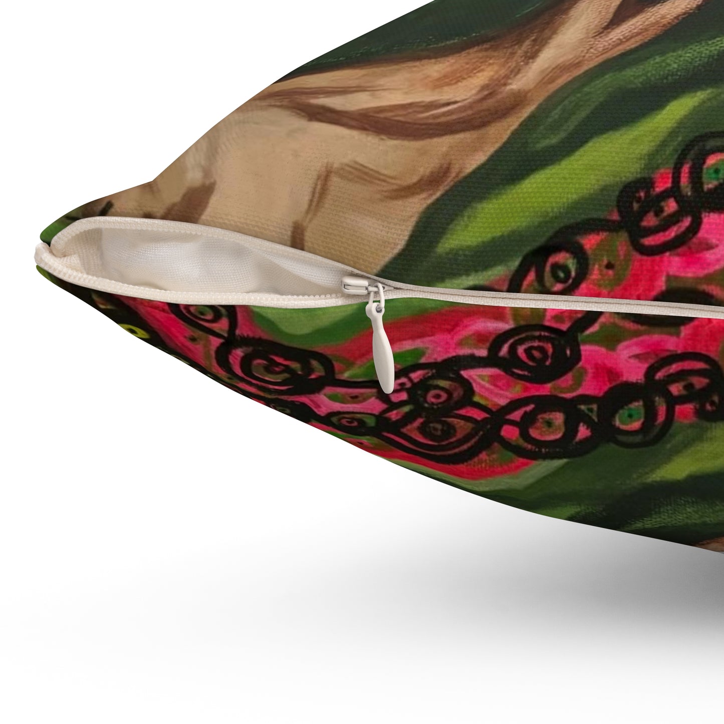 "Sultana" Artwork Square Pillow