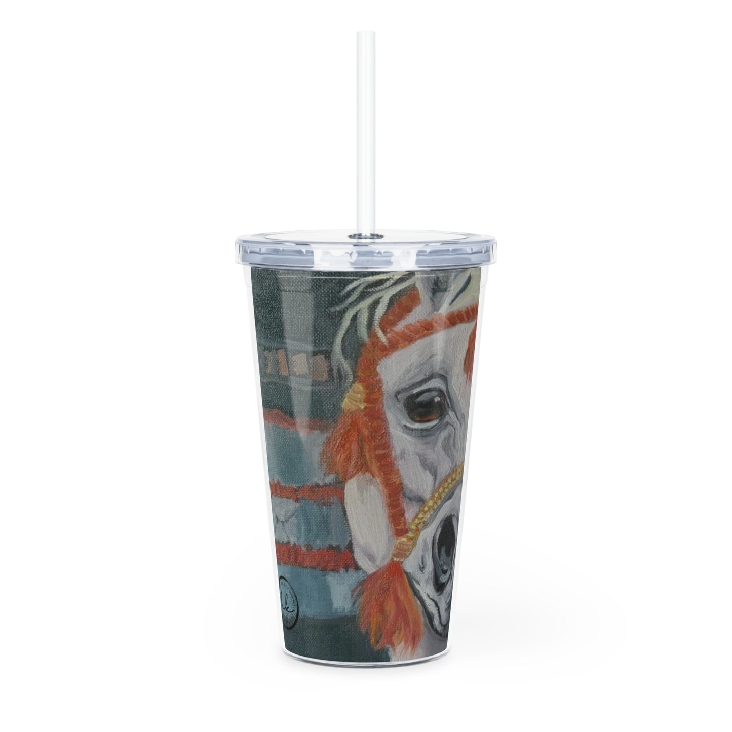 "Al-Mahra" Artwork Tumbler with Straw