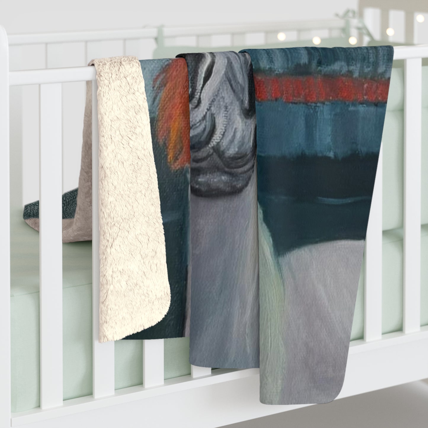 "Al-Mahra" Artwork Cozy Fleece Blanket