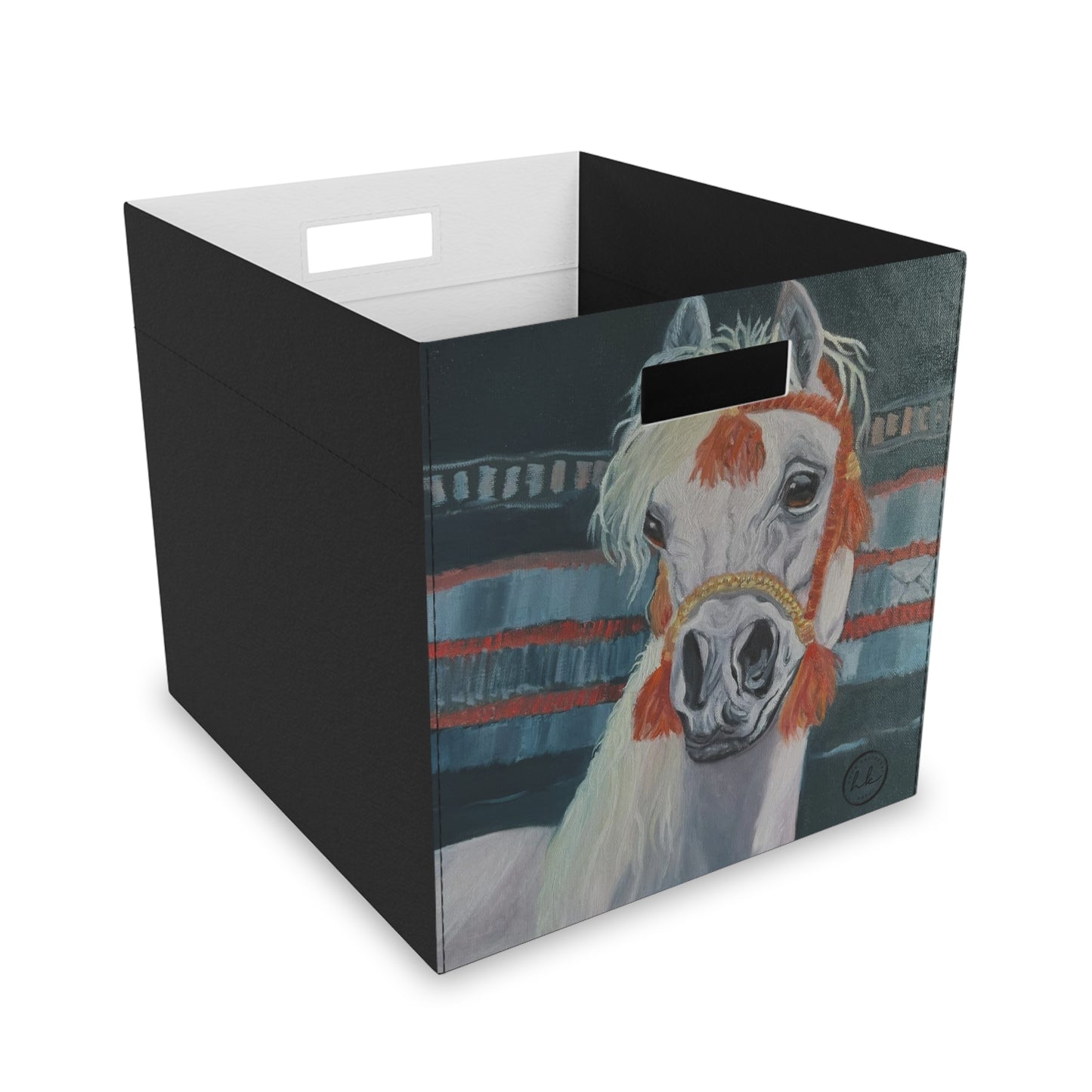 Felt Storage Box with "Al-Mahra" Artwork