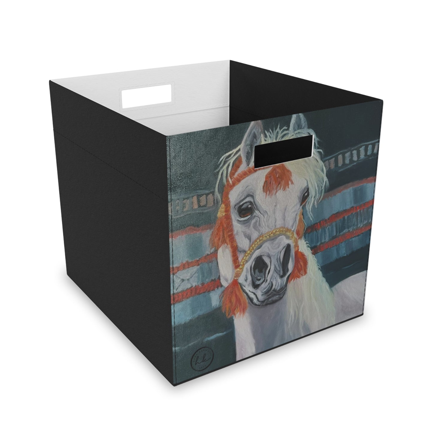 Felt Storage Box with "Al-Mahra" Artwork