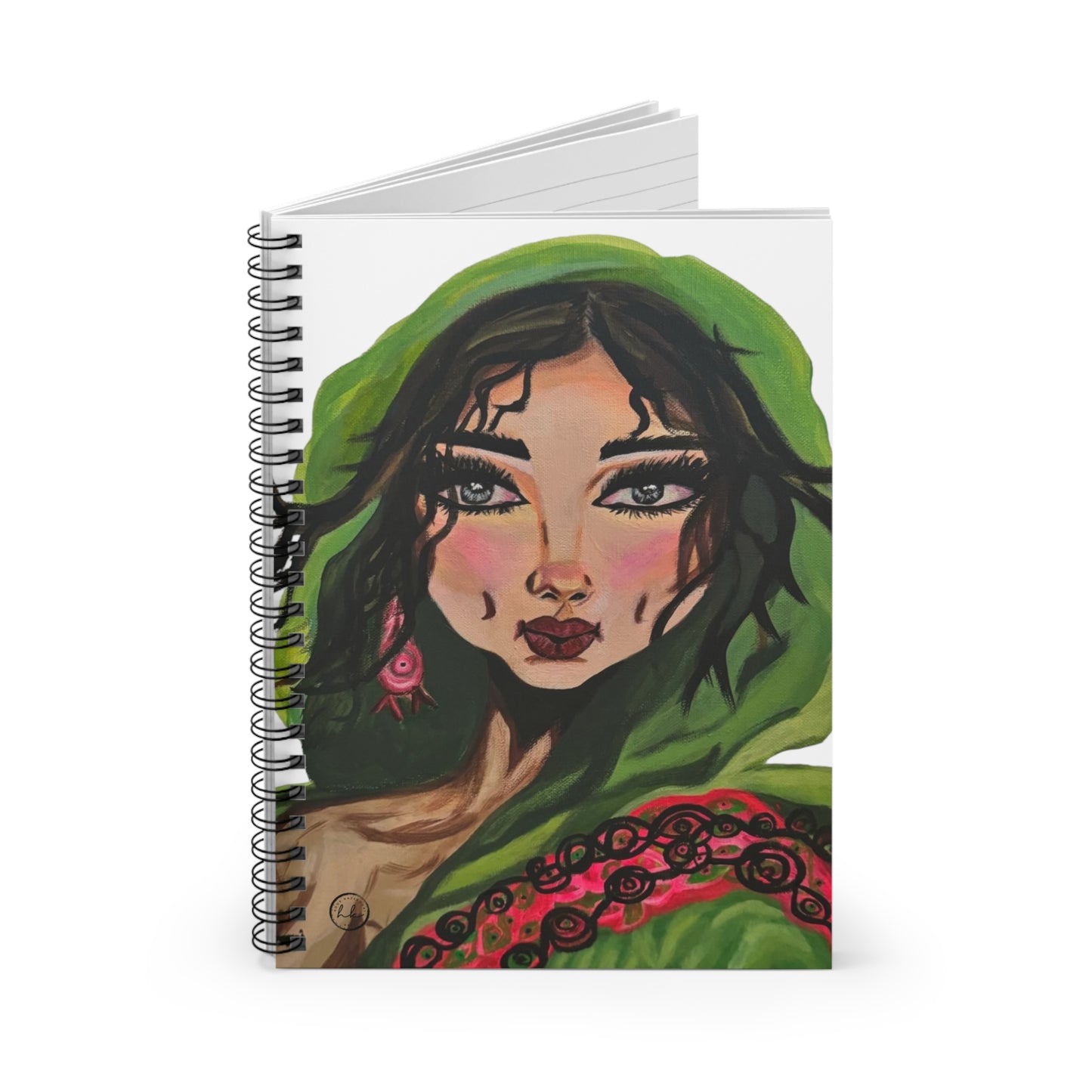 Spiral Notebook with "Sultana" Artwork
