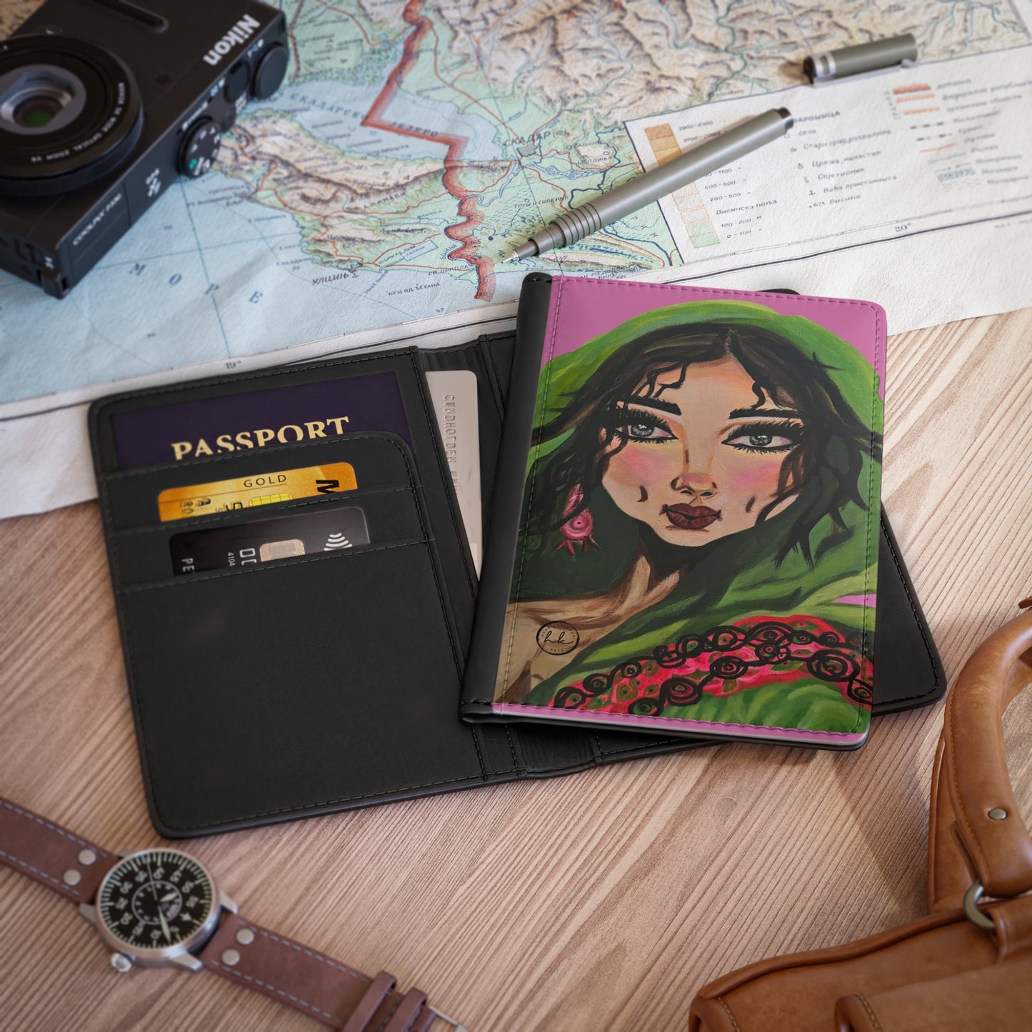 Passport Cover with "Sultana" Artwork
