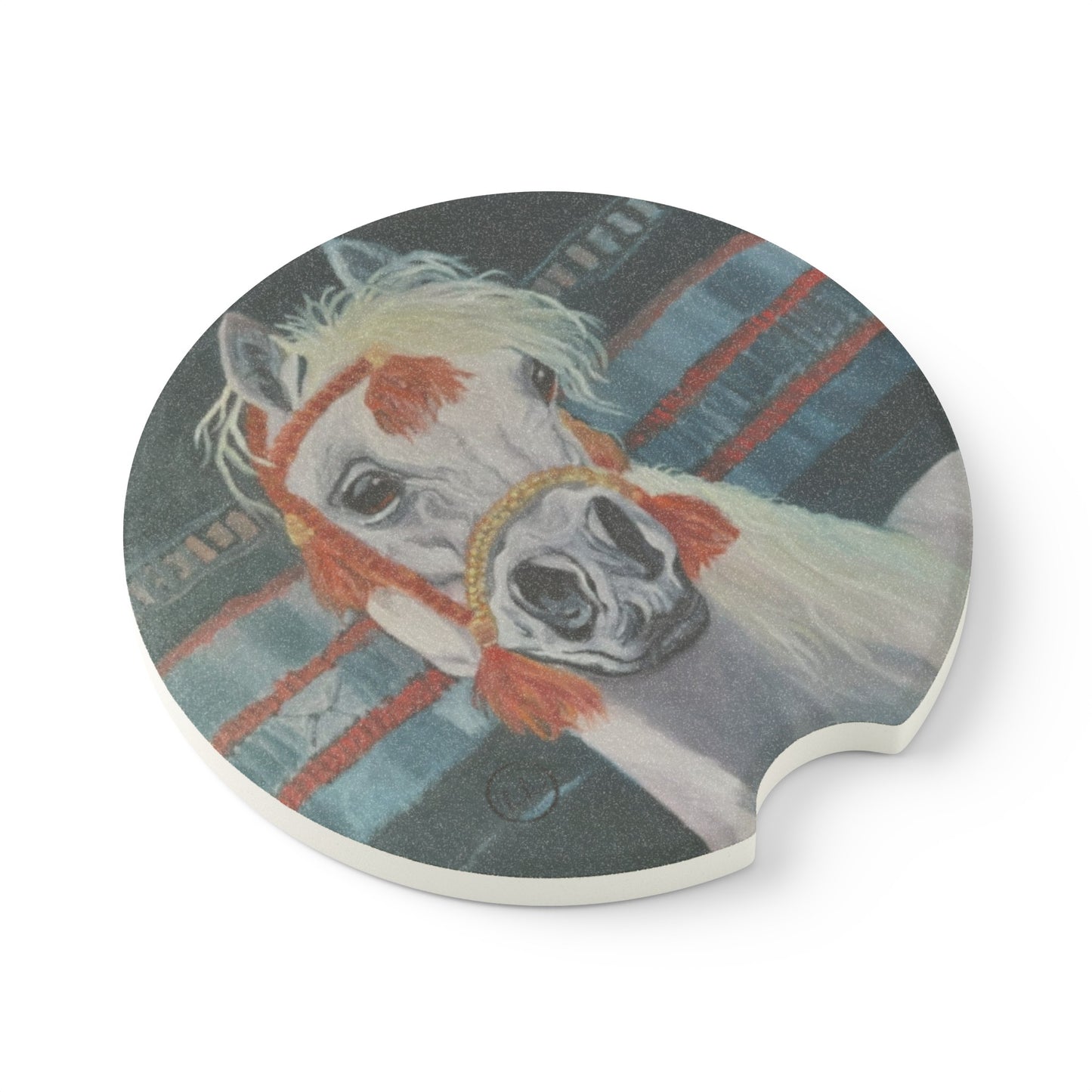 "Al-Mahra" Artwork Soapstone Car Coaster