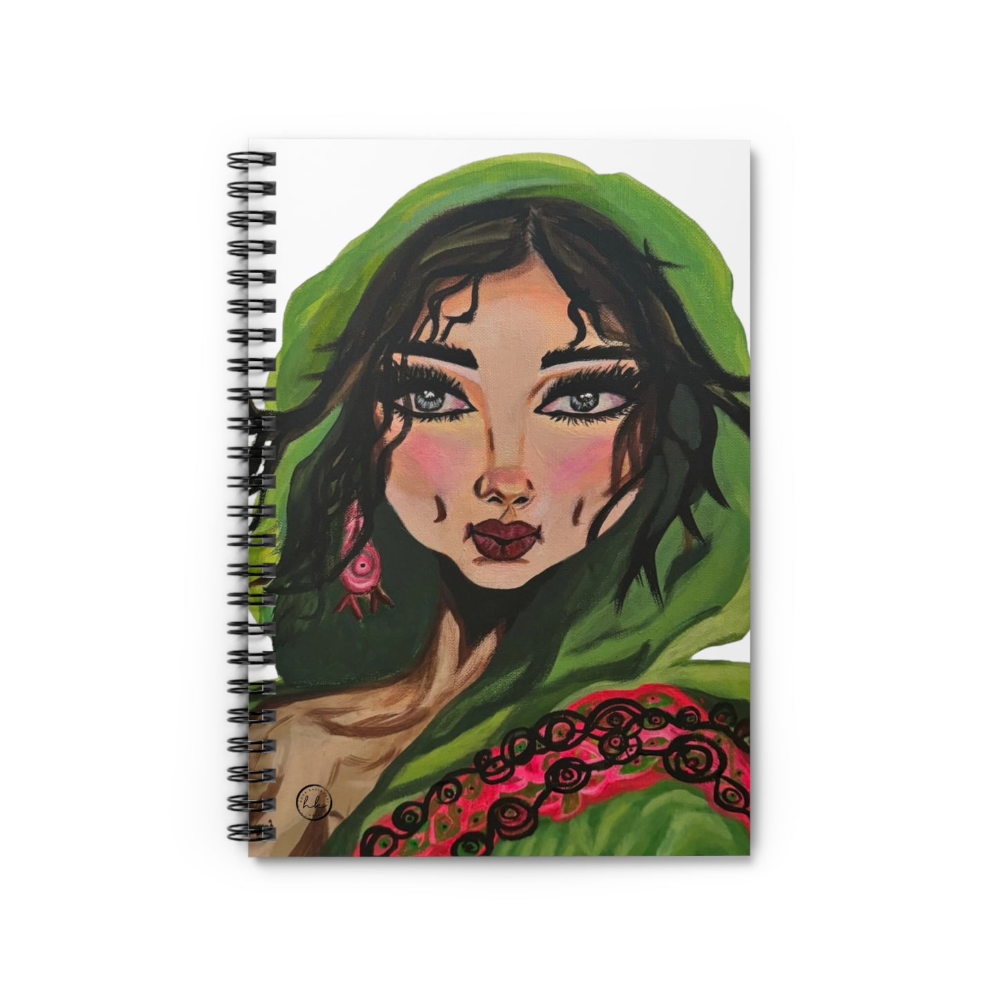 Spiral Notebook with "Sultana" Artwork