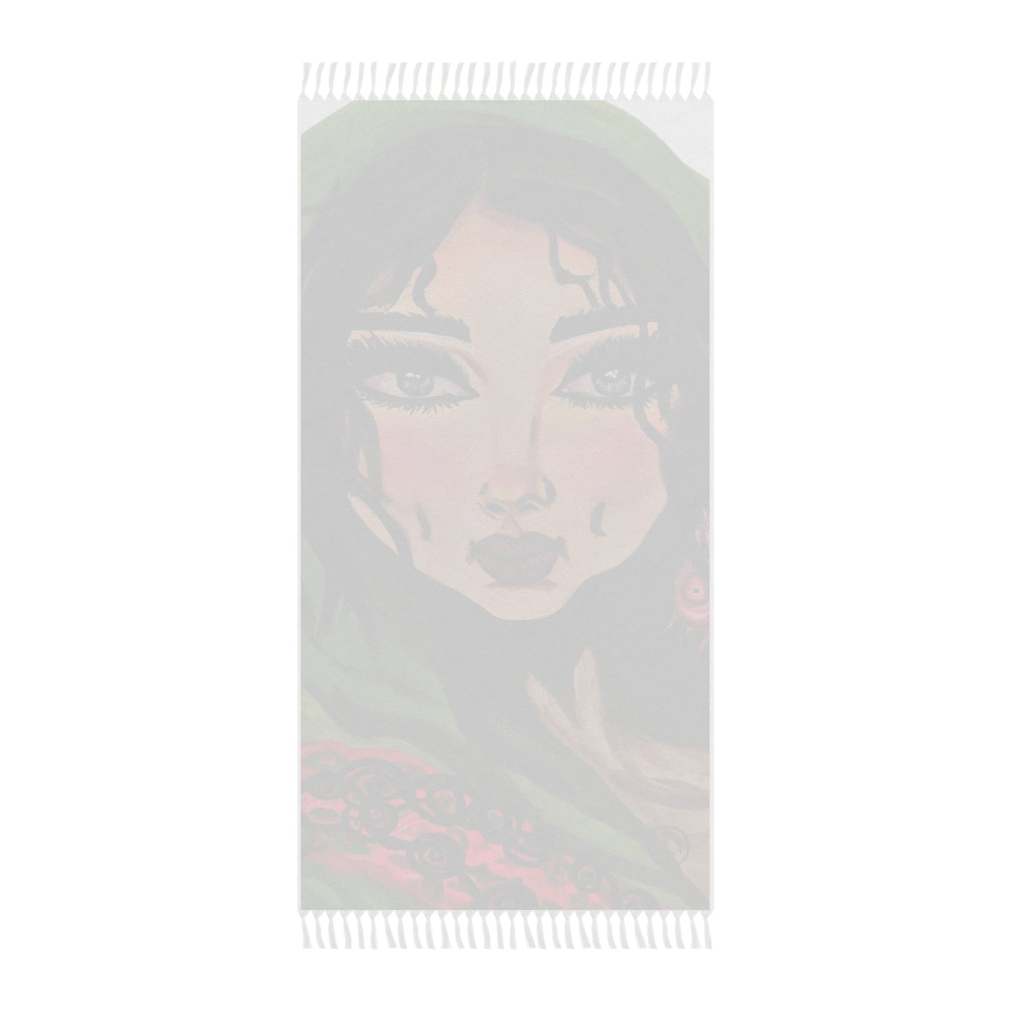 Boho Beach Cloth with "Sultana" Artwork