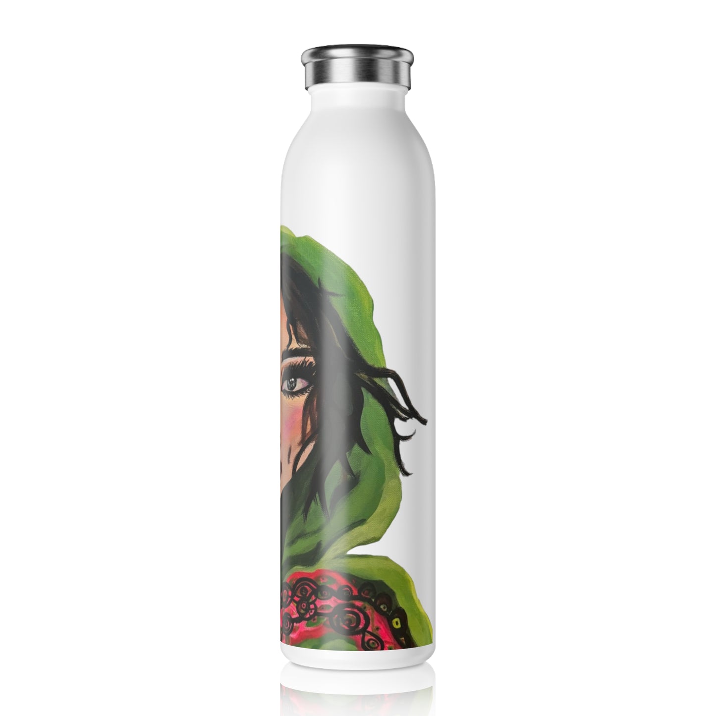 "Sultana"Artwork Slim Water Bottle