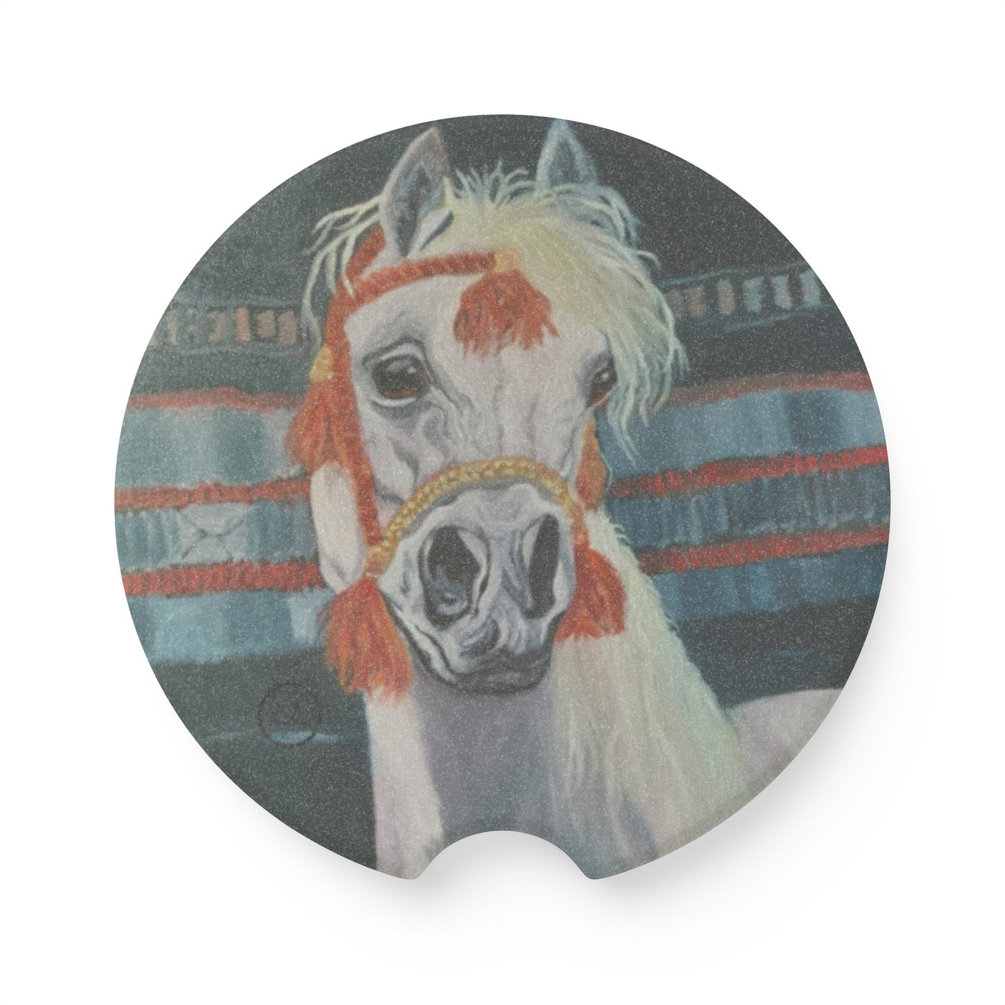 "Al-Mahra" Artwork Soapstone Car Coaster