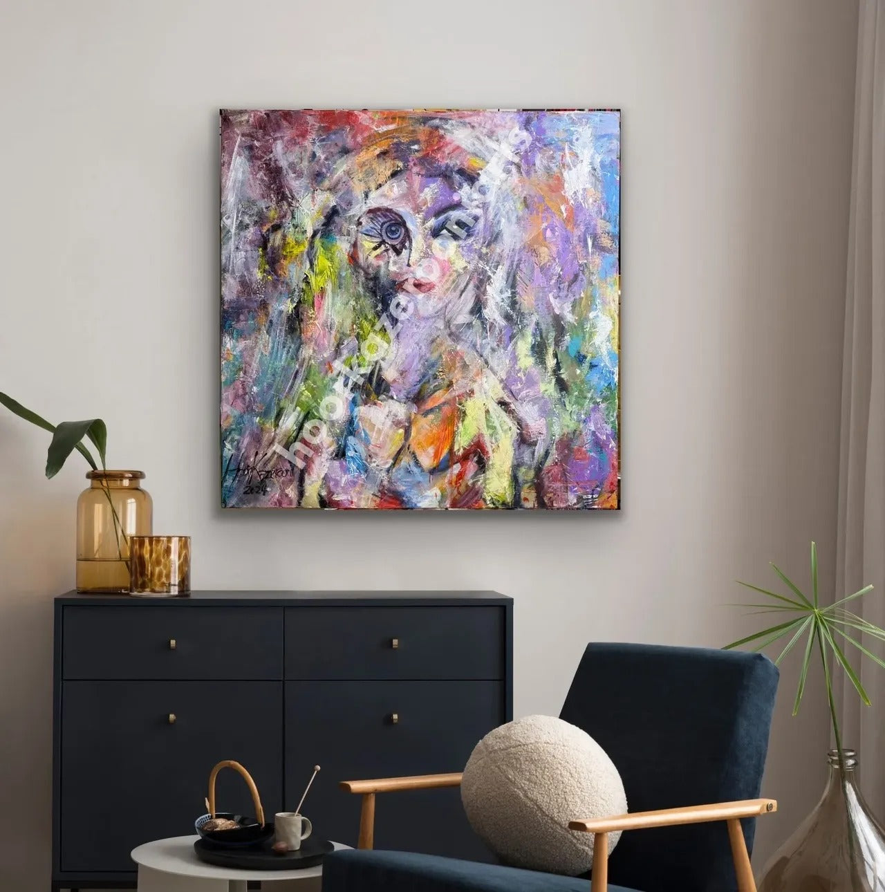 The Chaos & Beauty Intertwined Painting