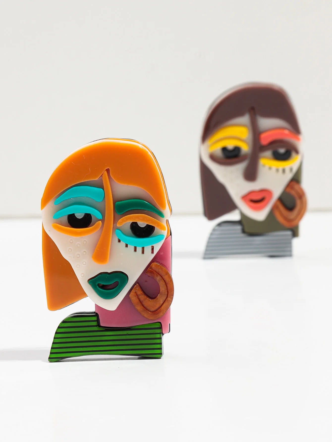 Acrylic Abstract Brooch