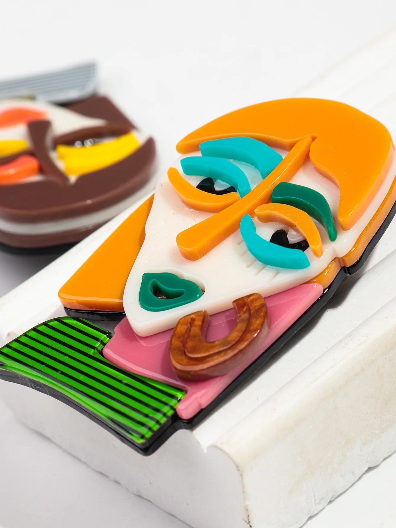 Acrylic Abstract Brooch