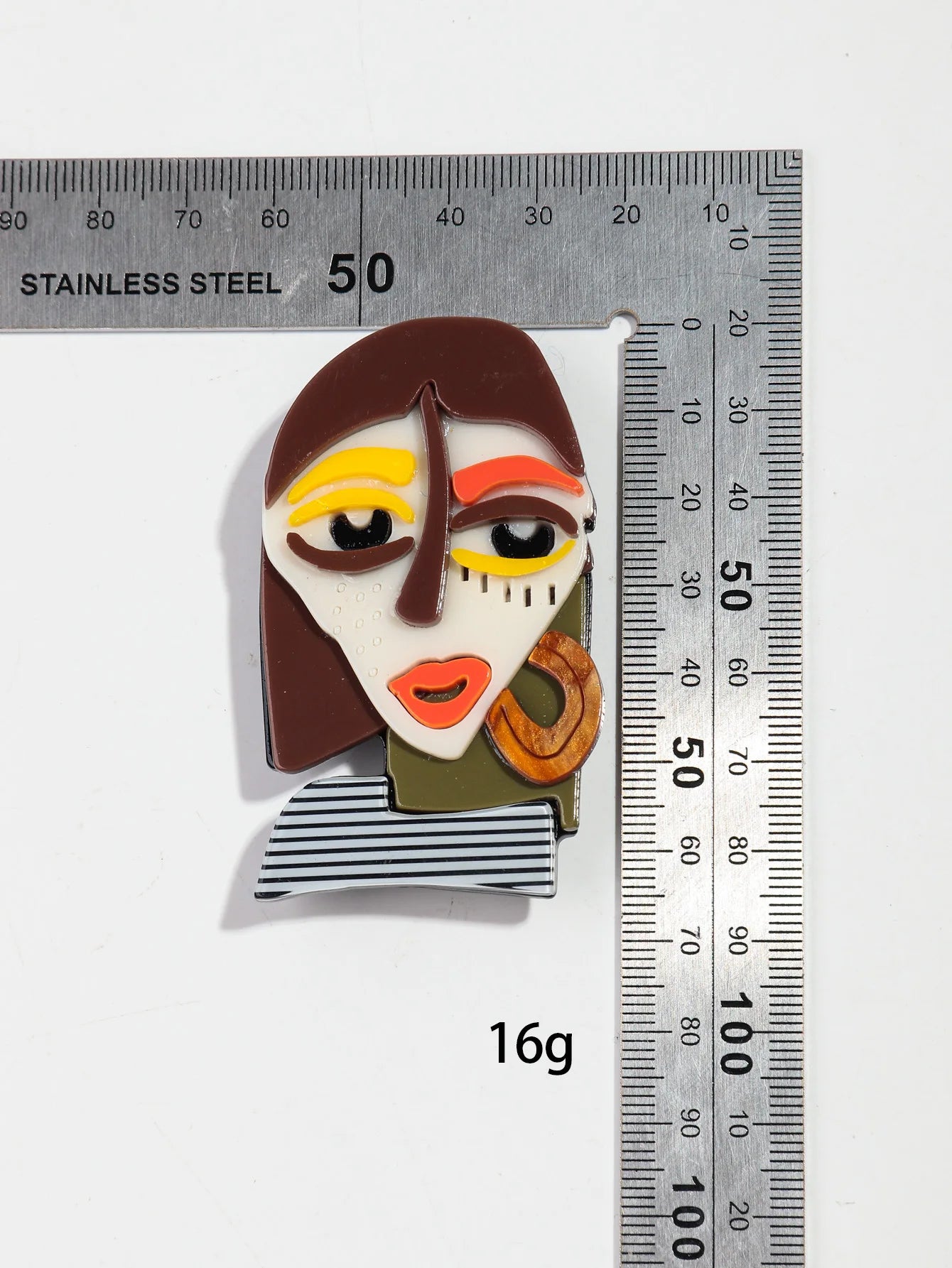 Acrylic Abstract Brooch