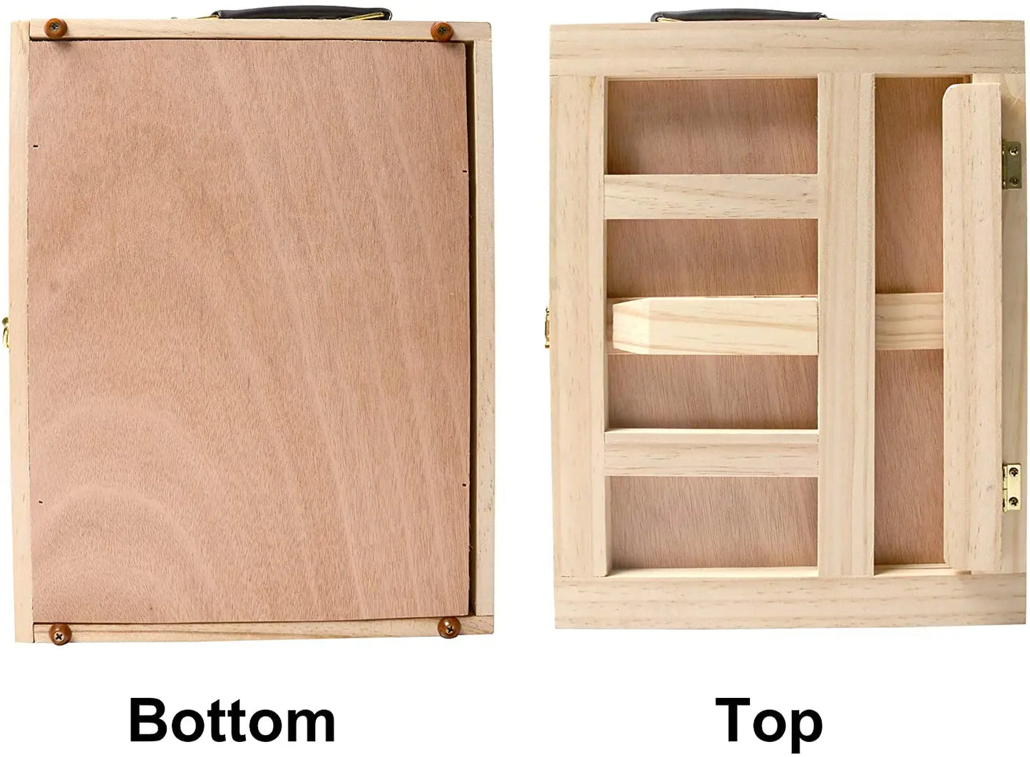 Portable Wooden Table Easel with Drawer Box