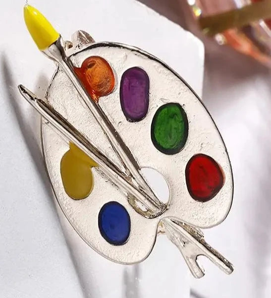 Paint Palette Brooch