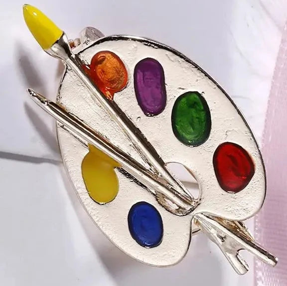 Paint Palette Brooch