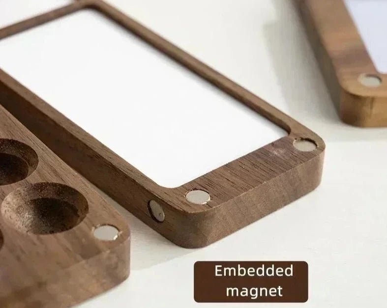 Magnetic Handmade Portable Wooden Box for Watercolor Palette